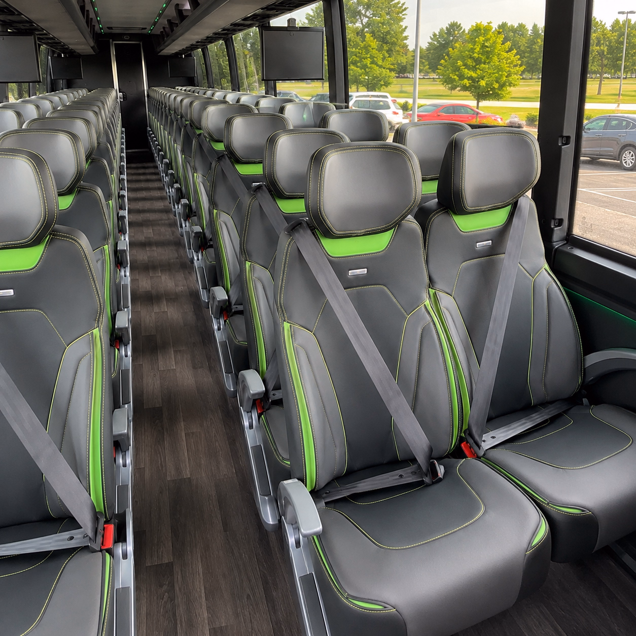 grand rapids charter bus interior